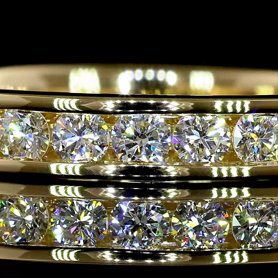 1.14 CTTW Round Lab Diamond Full Eternity (H Color and SI Clarity)