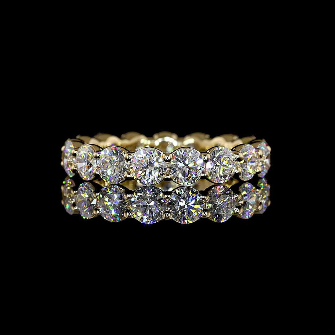 2.58 CTTW Round Lab Grown Diamond Full Eternity Sz. 5 (E Color and VS1 Clarity)