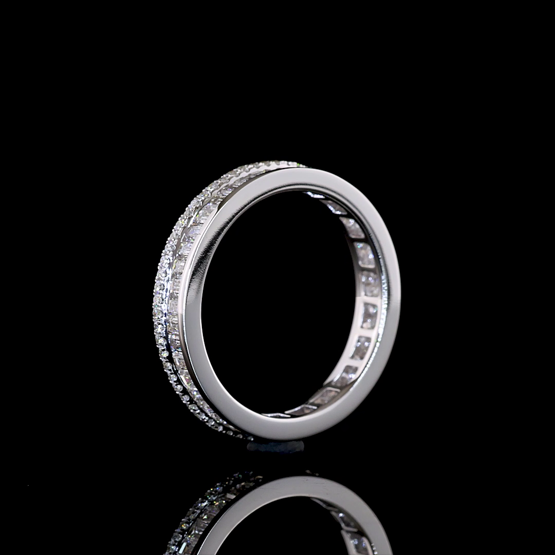 1.04 CTTW Bag Lab Grown Diamond Full Eternity Sz. 4.75 (E Color and VS1 Clarity)