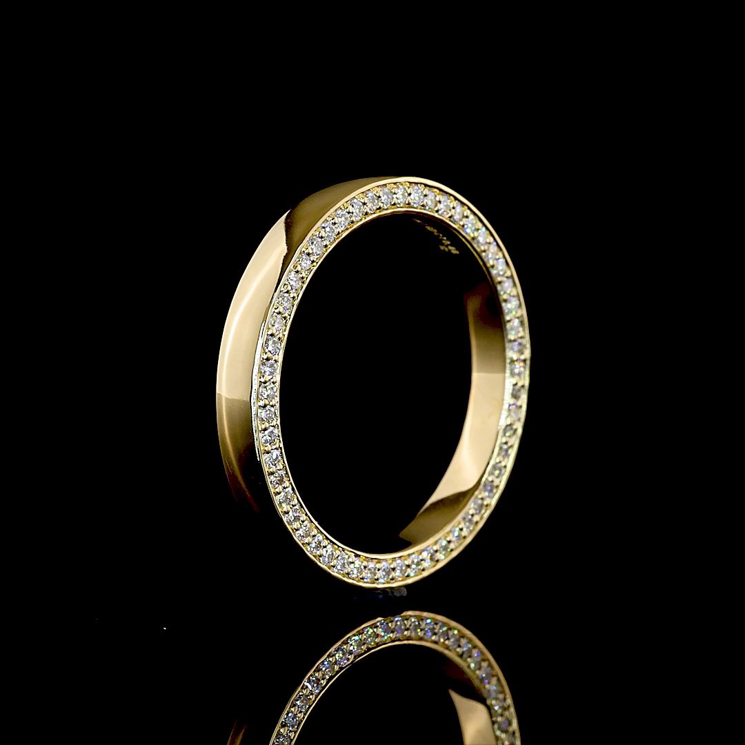 0.46 CTTW Round Lab Grown Diamond Full Eternity Sz. 5.75 (E Color and VS1 Clarity)