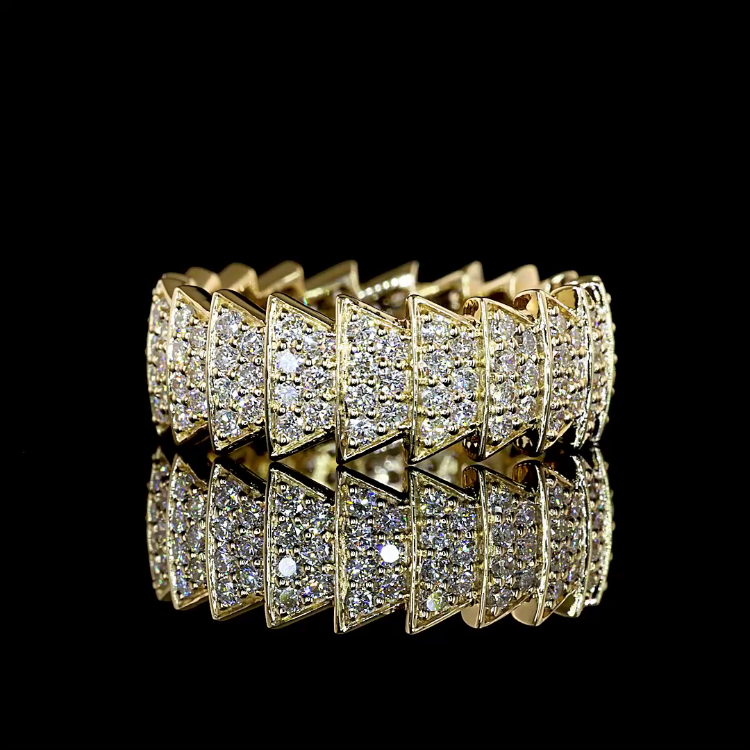 1.39 CTTW Round Lab Grown Diamond Full Eternity Sz. 6 (E Color and VS1 Clarity)