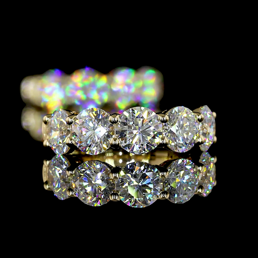 2.04 CTTW Round Lab Diamond Huggies Earring (E Color and VS Clarity)