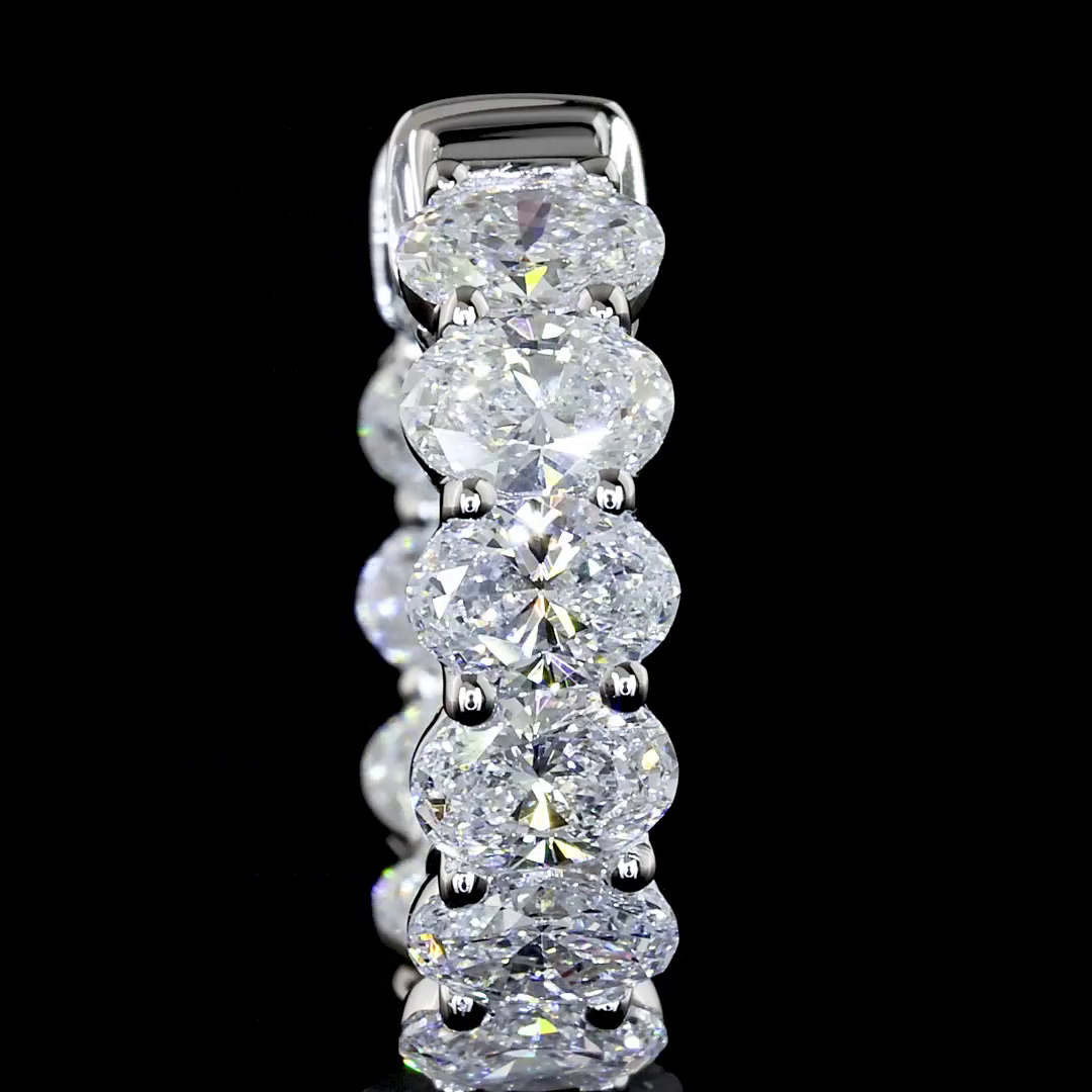 1.99 CTTW Oval Lab Diamond Huggies Earring 14mm 14k White Gold E/F Color and VS/VS2/VS1 Clarity jewelry-spot-usa