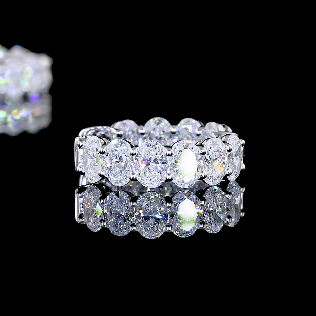 2.03 CTTW Oval Lab Diamond Huggies Earring 14k White Gold E Color and VS Clarity jewelry-spot-usa