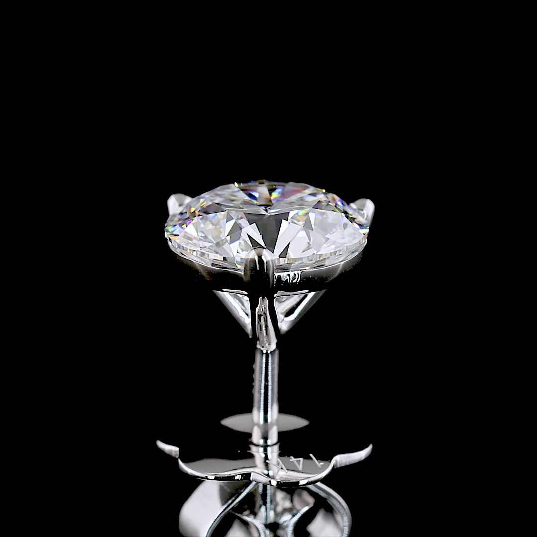 2.11 CTTW Round Lab Diamond Martini Earring 14k White Gold E/D Color and VS1/VVS2 Clarity jewelry-spot-usa