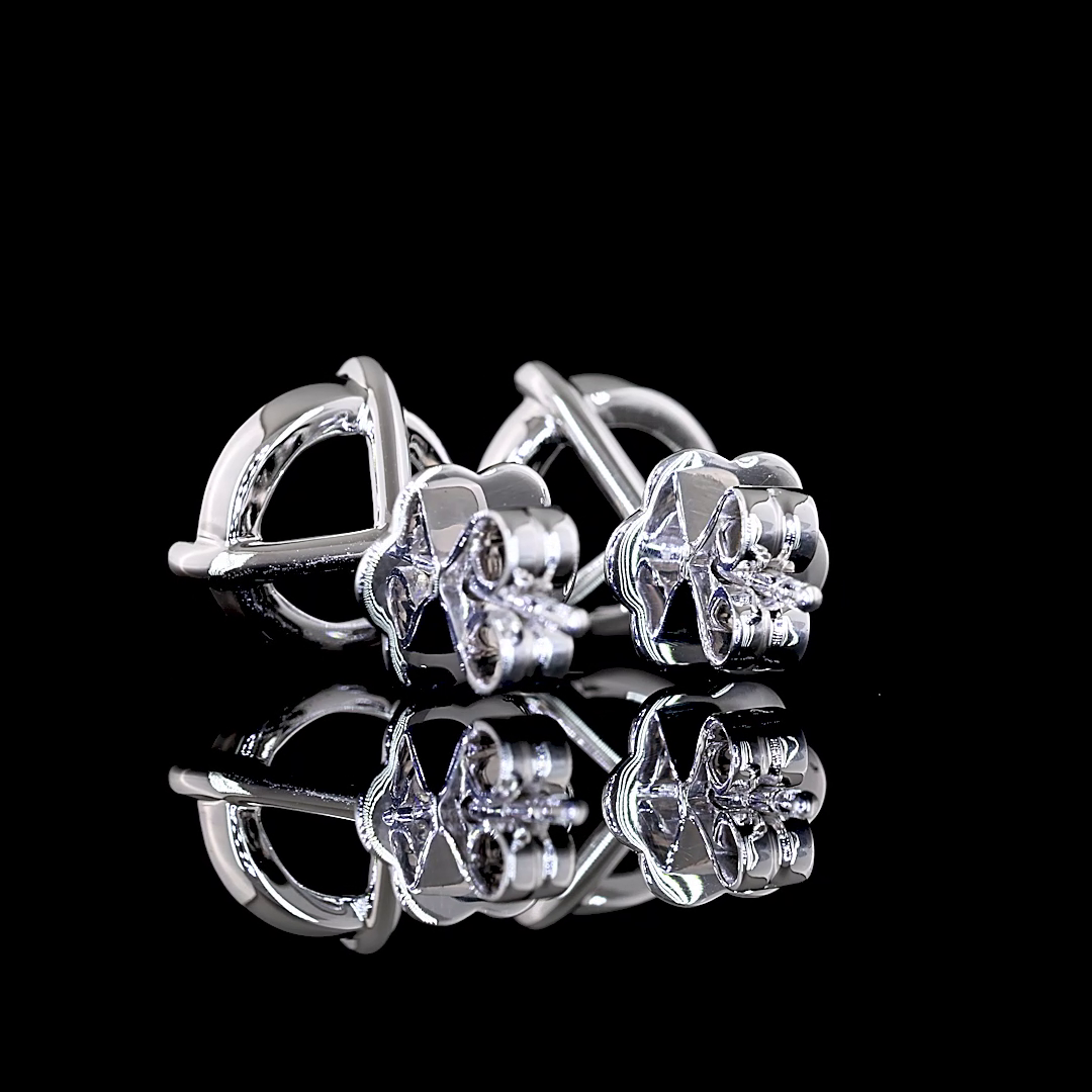 5.05 CTTW Old European Brilliant Lab Diamond Martini Earring (F Color and VS1 Clarity)