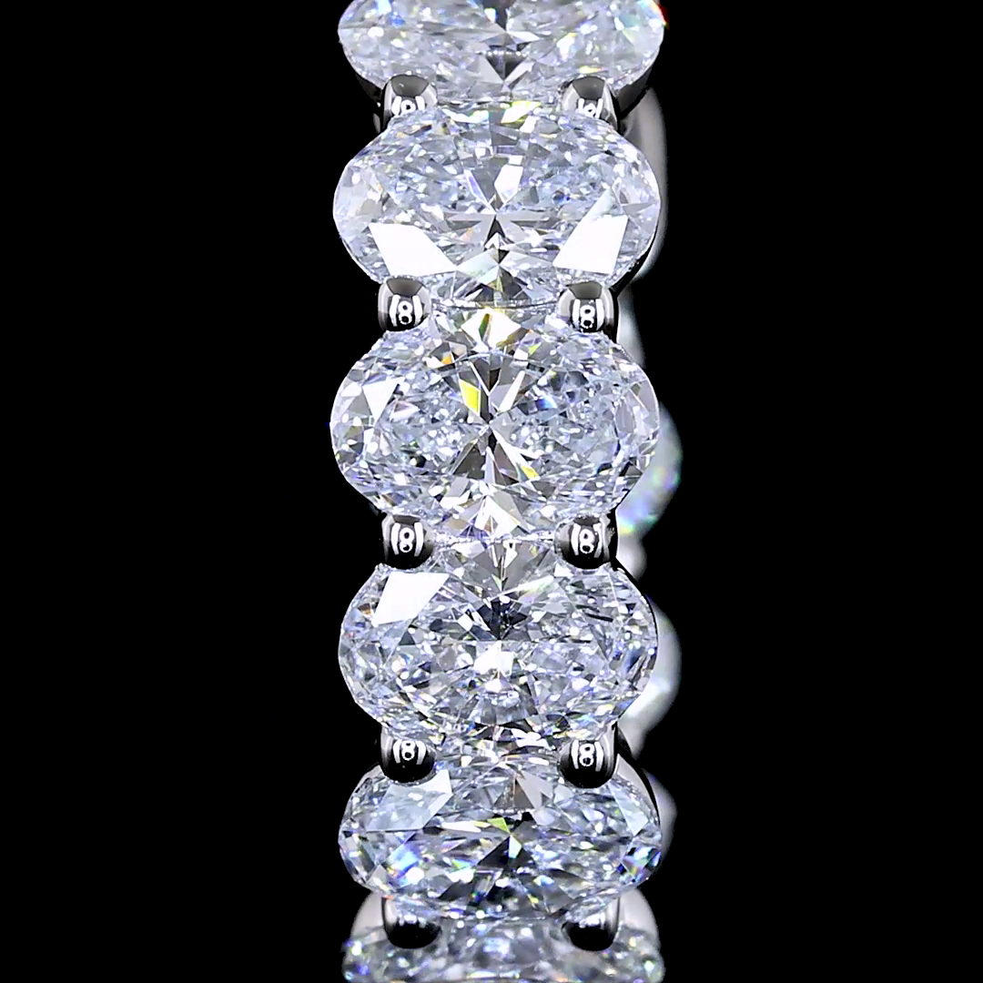 2.00 CTTW Oval Lab Diamond Huggies Earring 14.1mm 14k White Gold E Color and VS Clarity jewelry-spot-usa