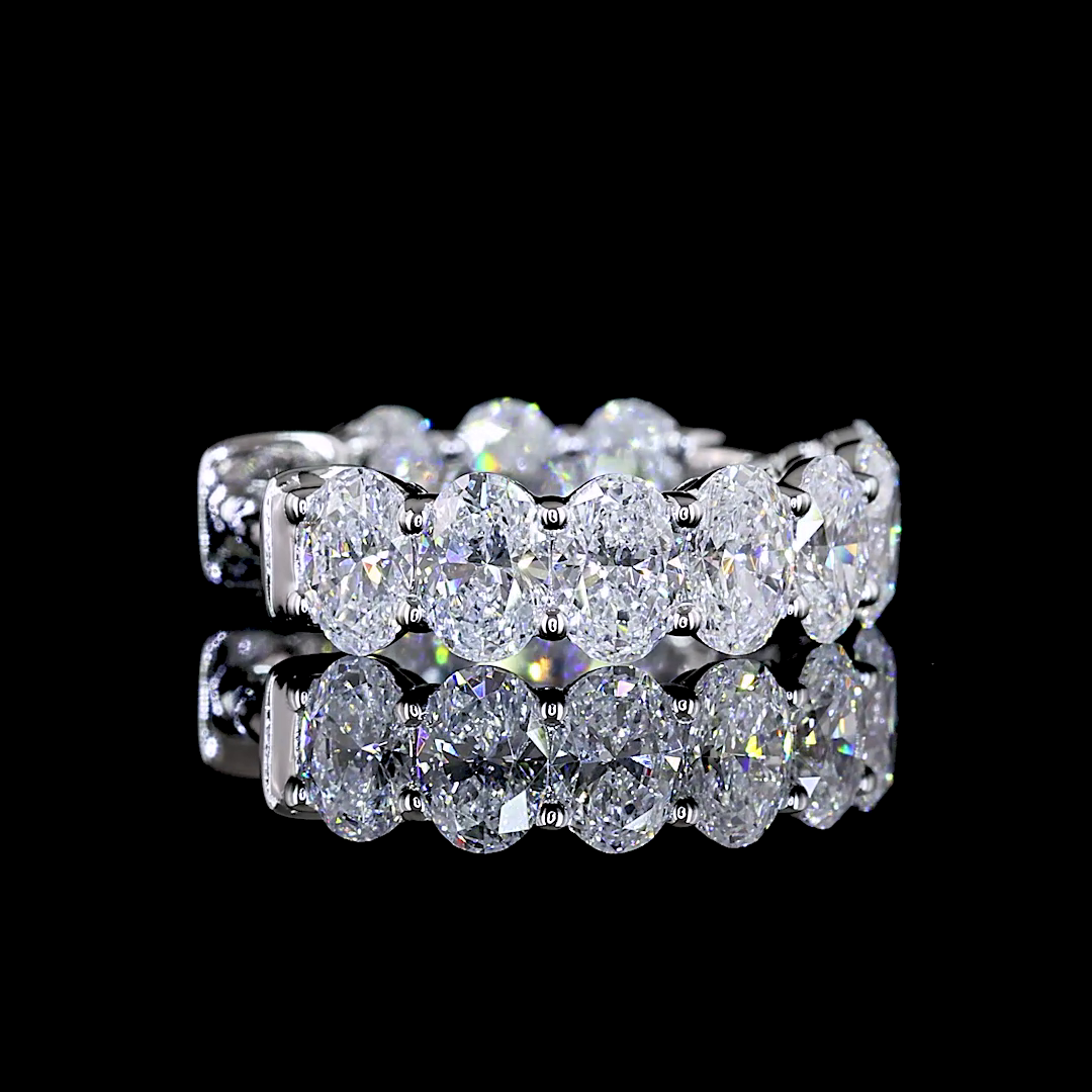 1.92 CTTW Oval Lab Diamond Huggies Earring 14.1mm 14k White Gold E Color and VS/VS2 Clarity jewelry-spot-usa