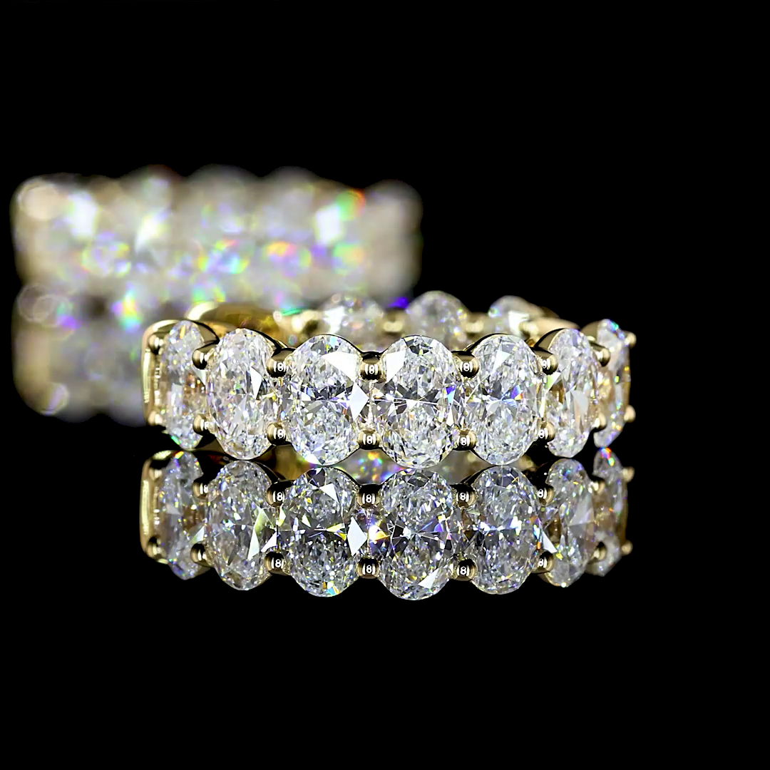 1.92 CTTW Oval Lab Diamond Huggies Earring 14.1mm 14k Yellow Gold F/E Color and VS1/VS Clarity jewelry-spot-usa