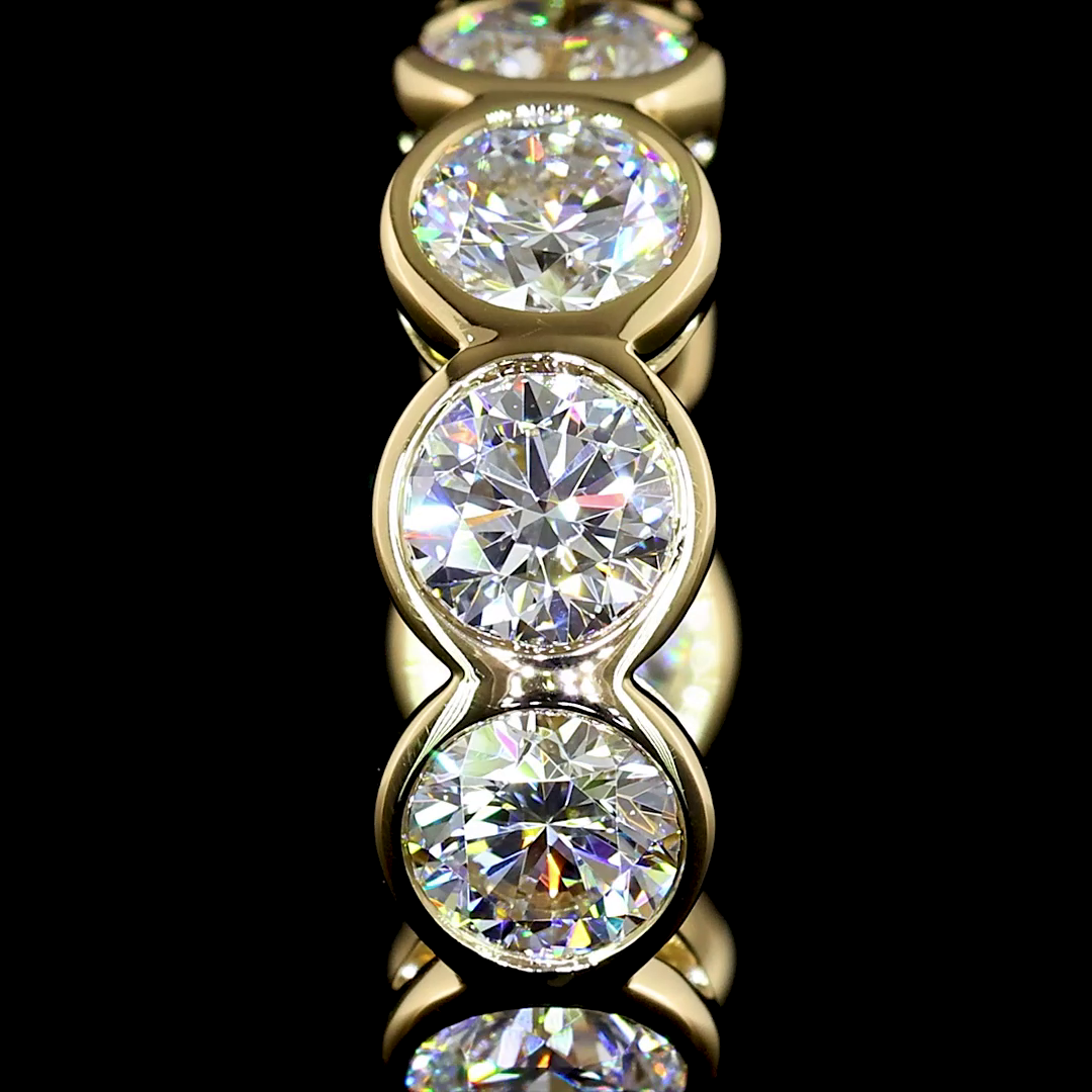 2.00 CTTW Round Lab Diamond Huggies Earring 14mm 14k Yellow Gold E Color and VS Clarity jewelry-spot-usa