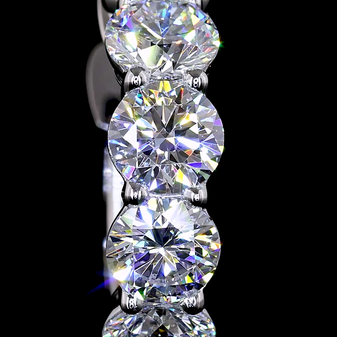 1.87 CTTW Round Lab Diamond Huggies Earring 14.72mm 14k White Gold E Color and VS/VS2 Clarity jewelry-spot-usa