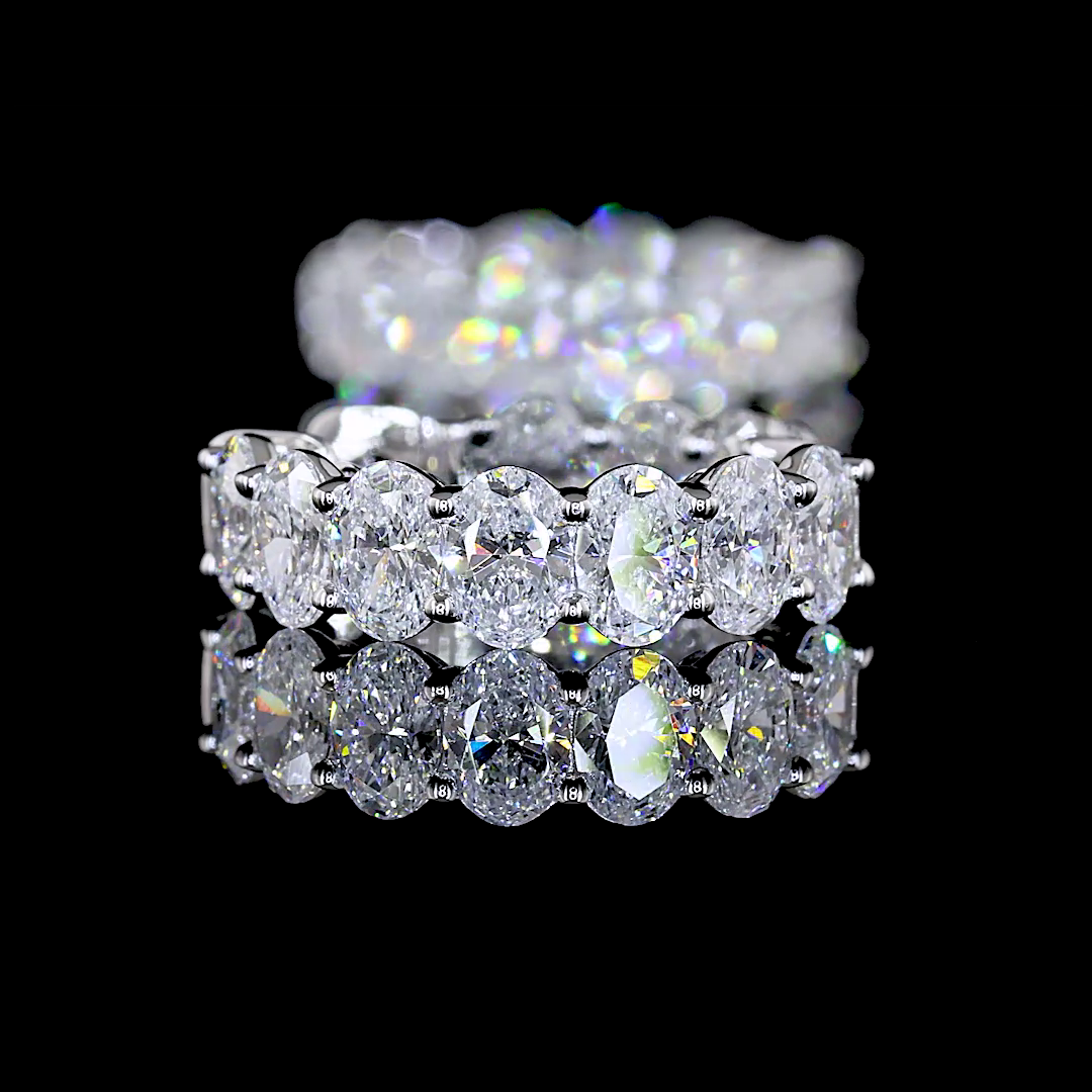 1.97 CTTW Oval Lab Diamond Huggies Earring (E Color and VS Clarity)