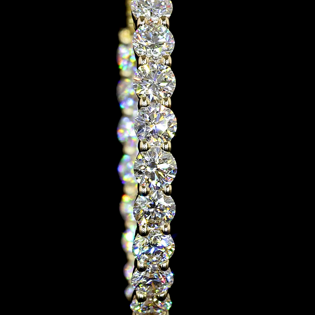 2.29 CTTW Round Lab Diamond Hoops Earring 23.4mm 14k Yellow Gold E Color and VS Clarity jewelry-spot-usa