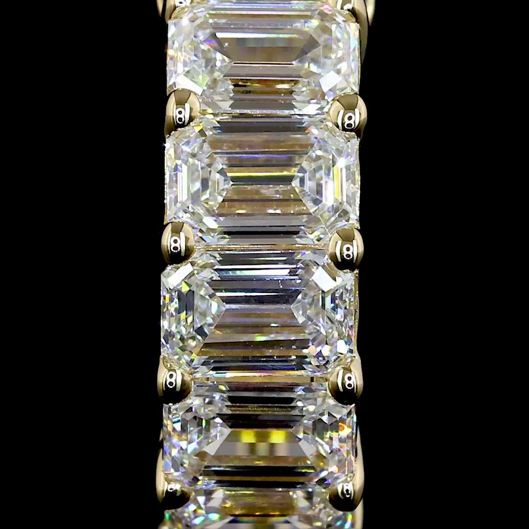 2.05 CTTW Emerald Lab Diamond Huggies Earring 14.33mm 14k Yellow Gold E Color and VS Clarity jewelry-spot-usa