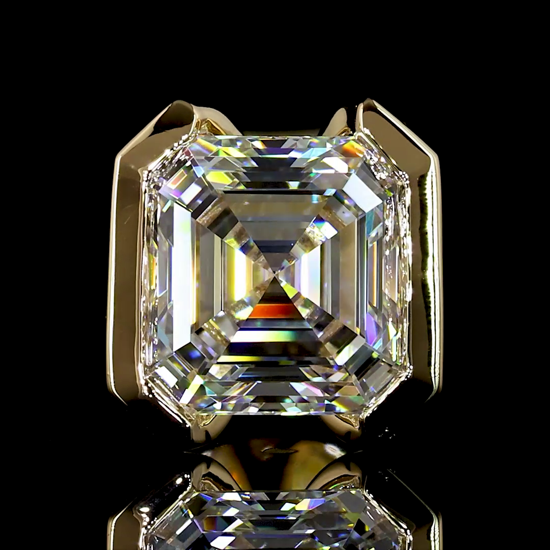 2.05 CTTW Asscher Lab Diamond Studs Earring