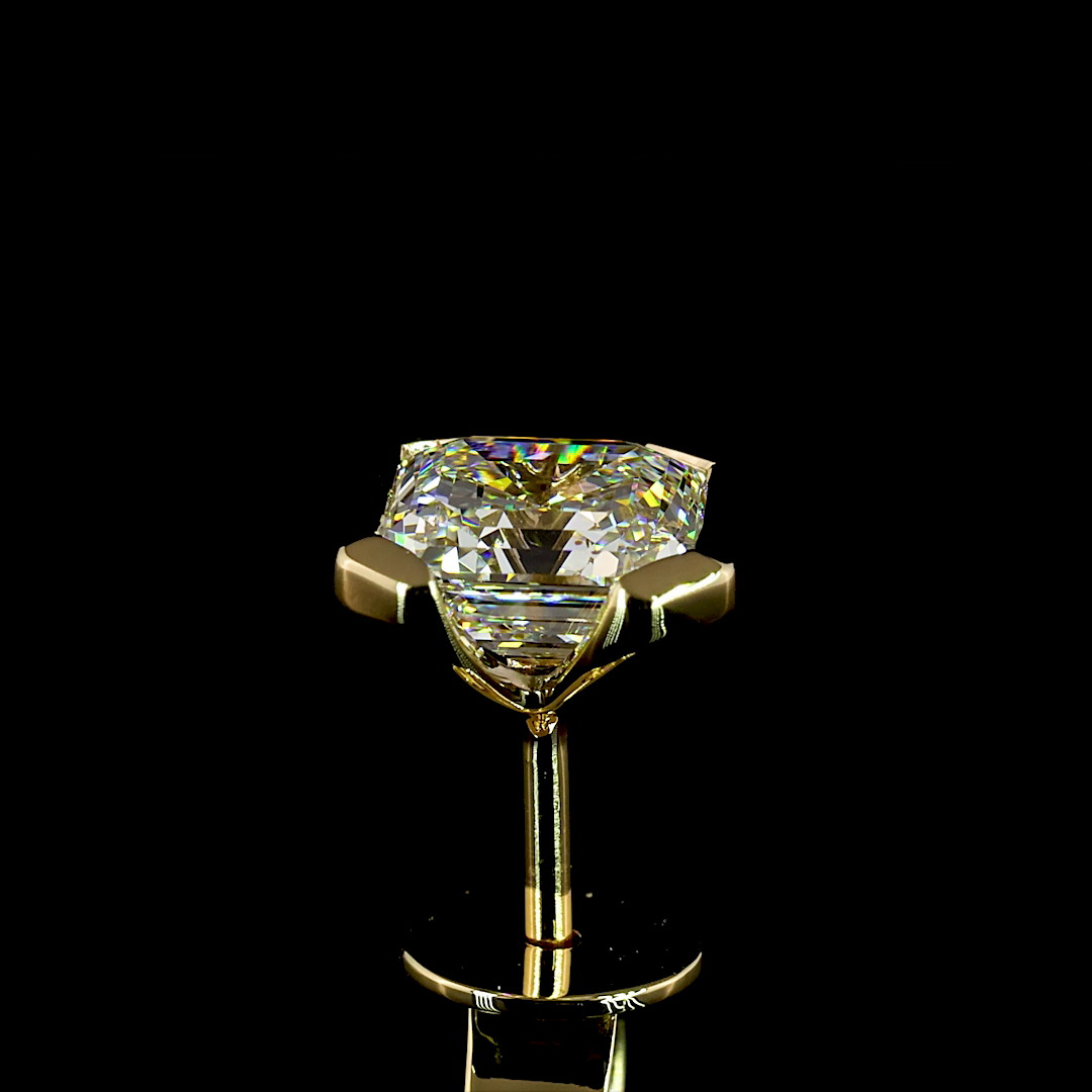 2.05 CTTW Asscher Lab Diamond Studs Earring