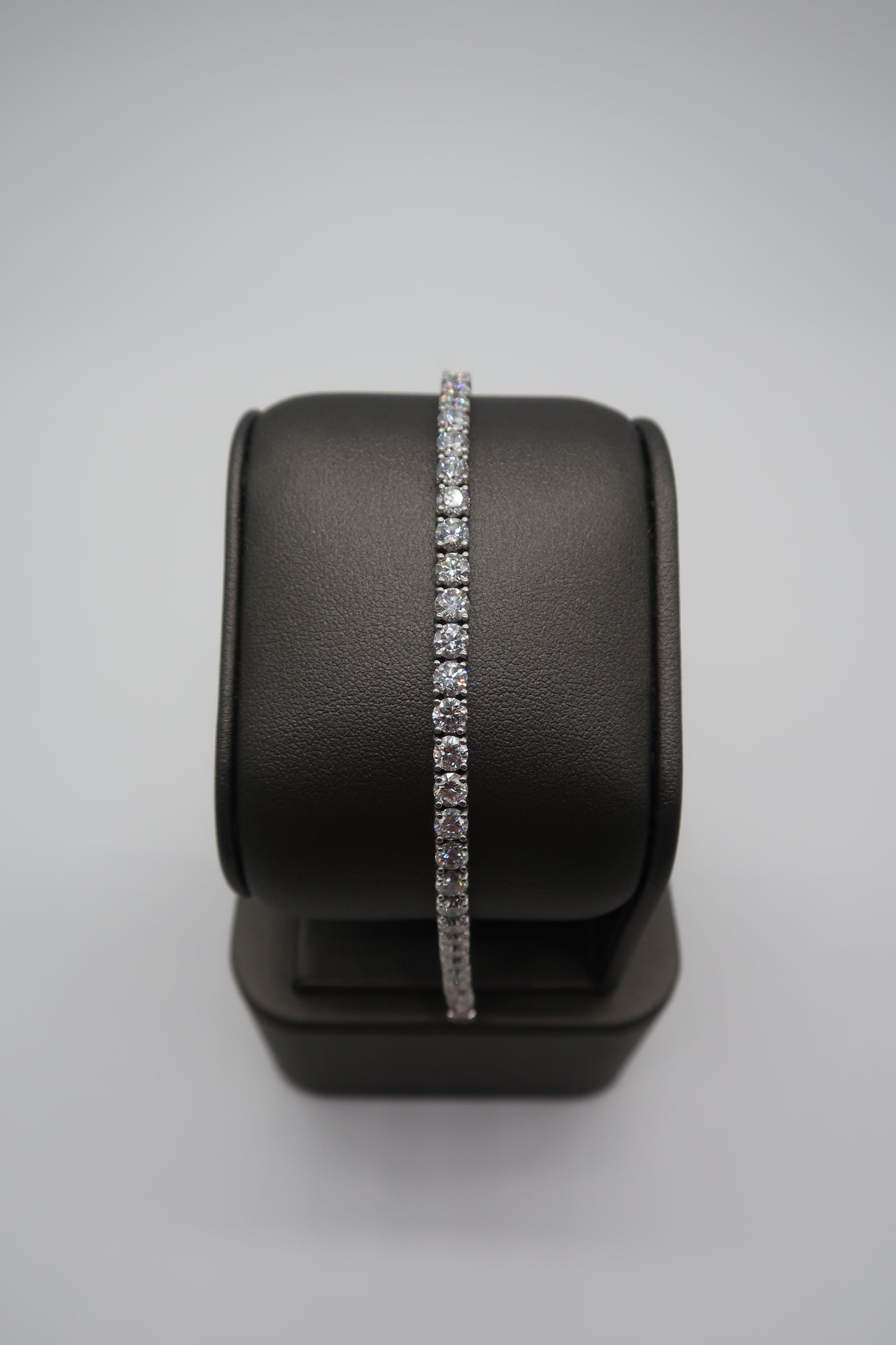 10cttw Lab Grown Diamond Tennis Bracelet 7" 14K White Gold