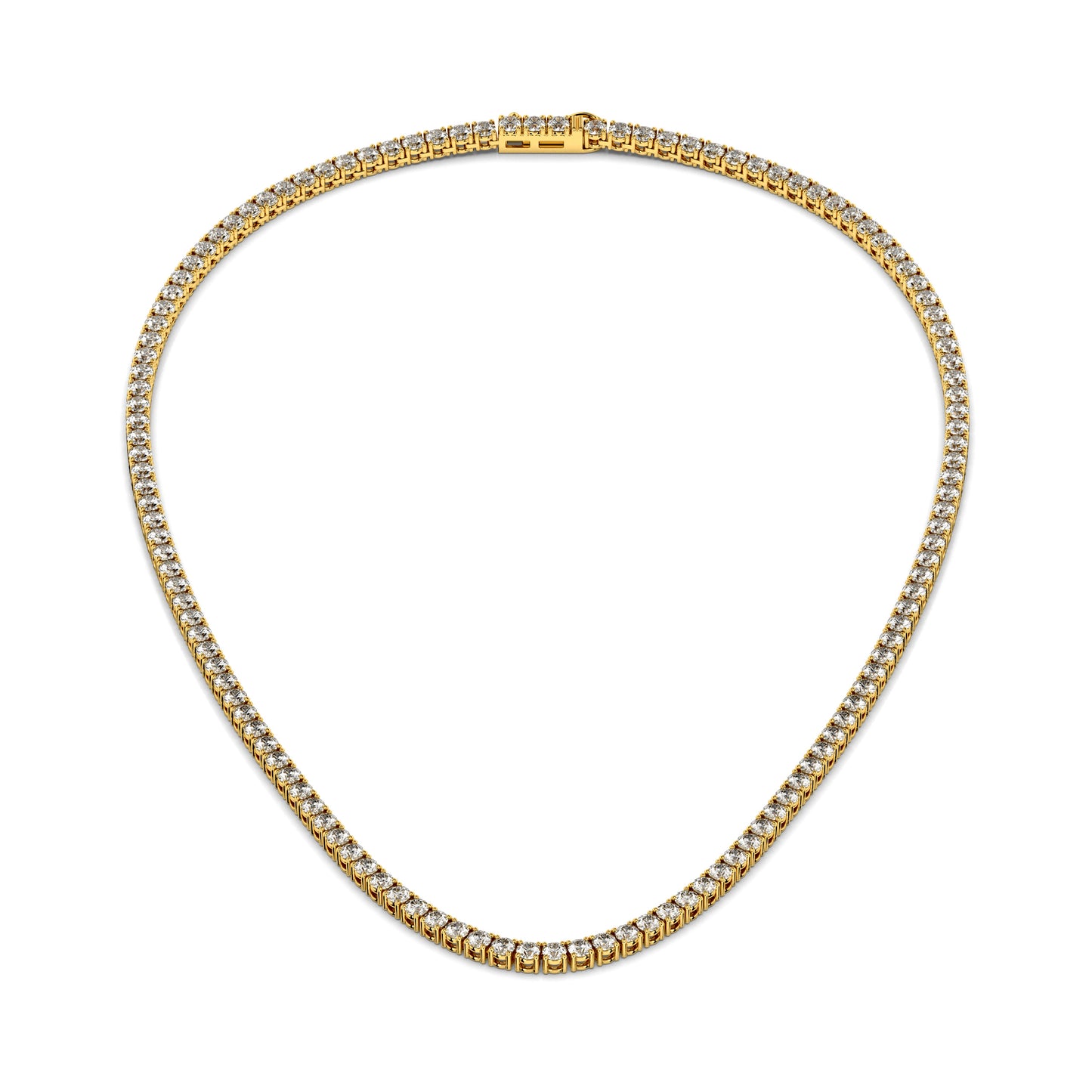 3.25mm Made to Order Lab Grown Diamond Tennis Chain Necklace 14K