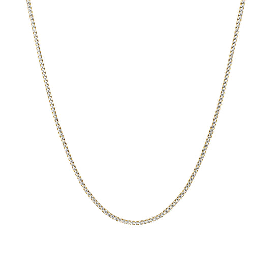 1.75mm Made to Order Lab Grown Diamond Tennis Chain Necklace 14K