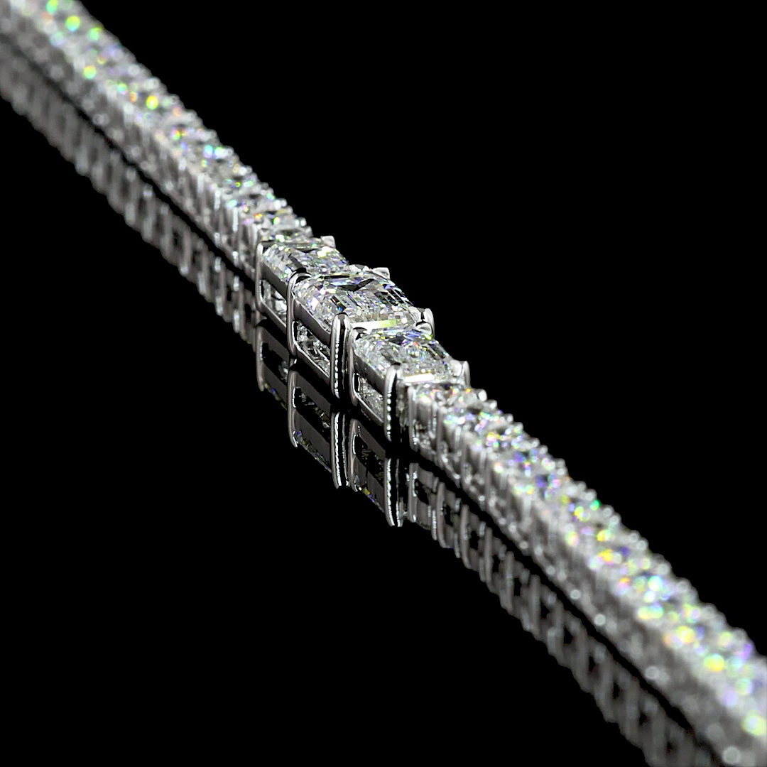 7.50 CTTW MIX Lab Diamond Special Necklace 16.5"