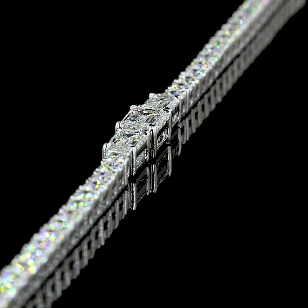 7.50 CTTW MIX Lab Diamond Special Necklace 16.5"