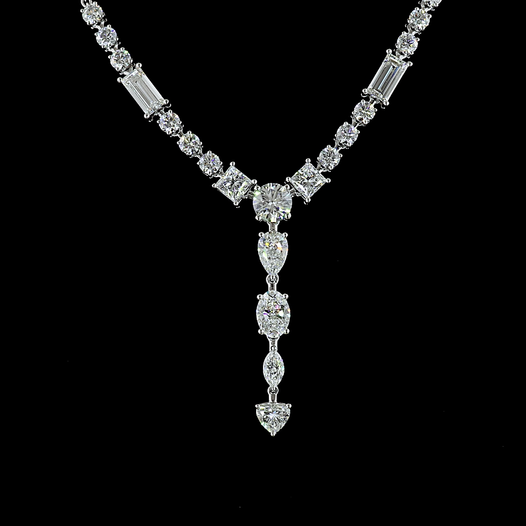 8.87 CTTW MIX Lab Diamond Special Necklace 16.5"