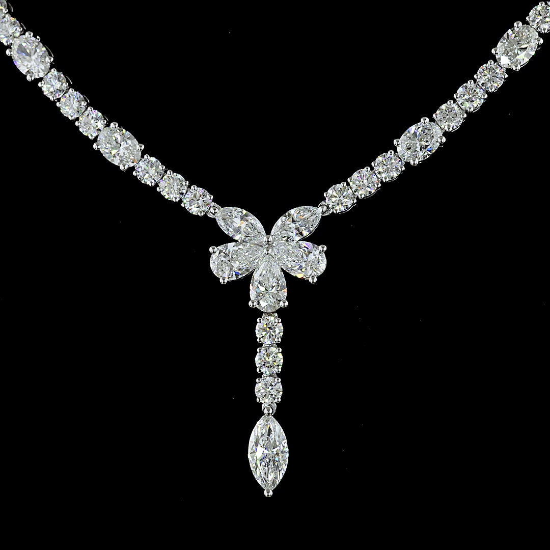 13.91 CTTW MIX Lab Diamond Special Necklace 16.5"