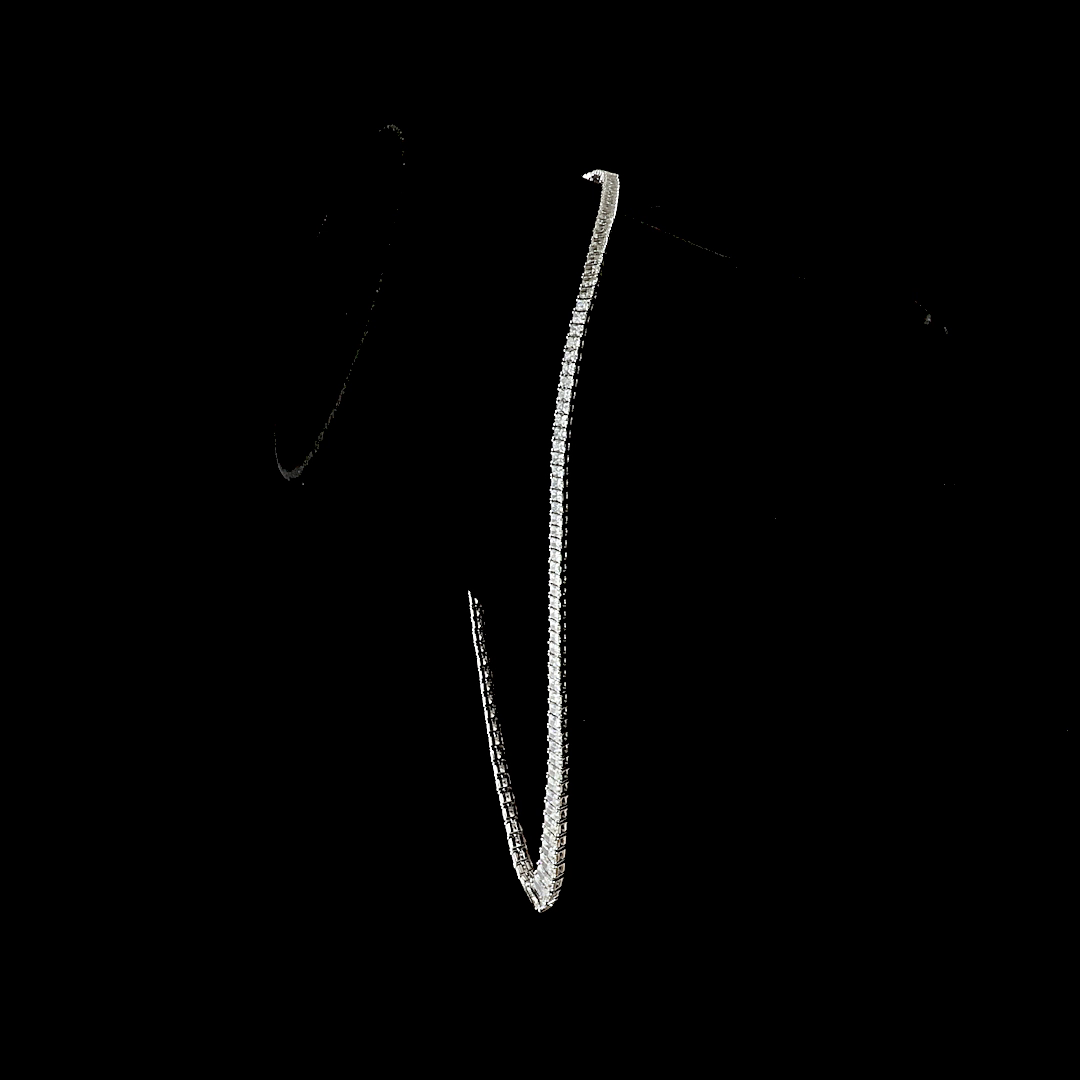 19.66 CTTW Radiant Lab Grown Diamond Riviera Necklace 16" (E Color and VS1 Clarity)