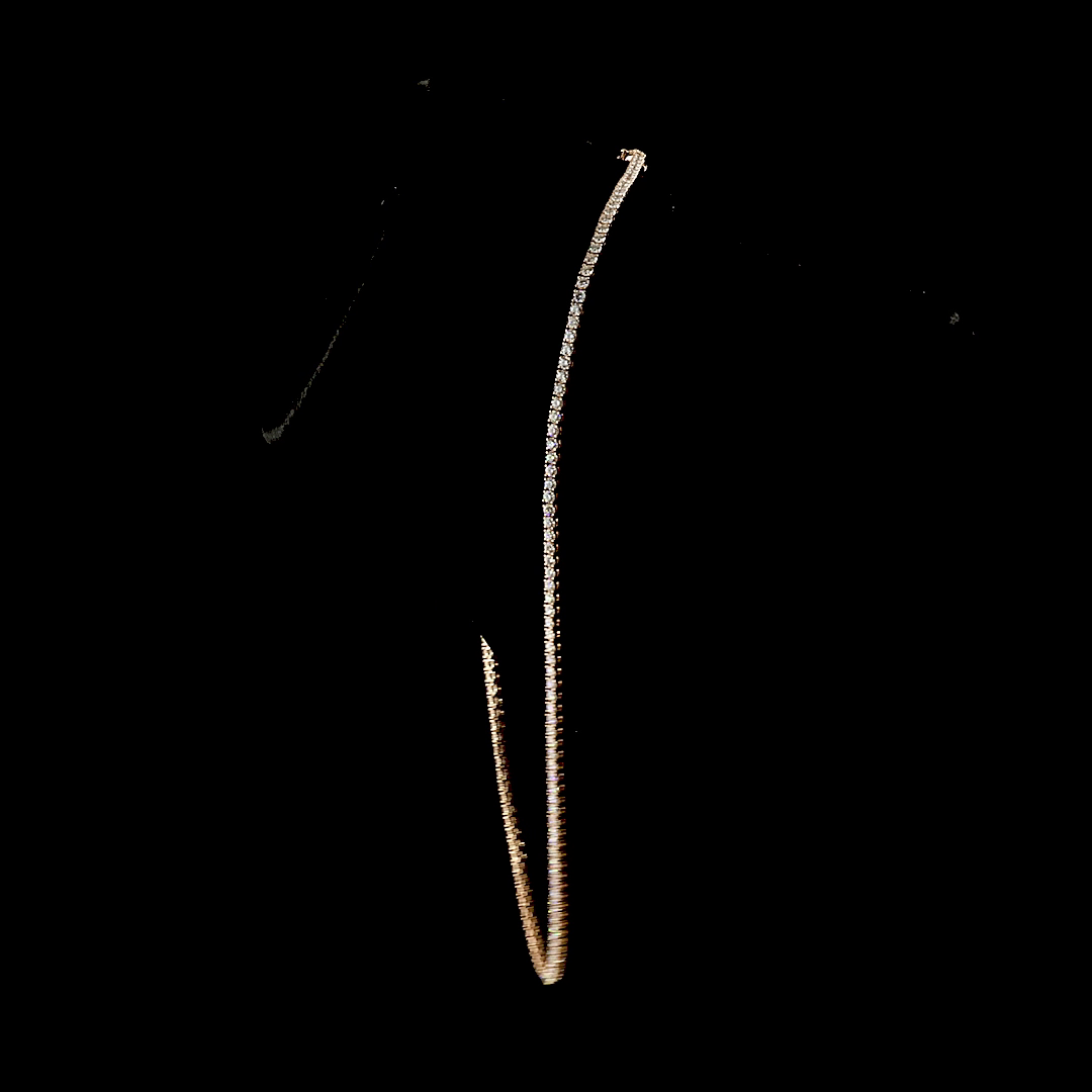 7.96 CTTW Round Lab Grown Diamond Tennis Necklace 17" (E Color and VS1 Clarity)
