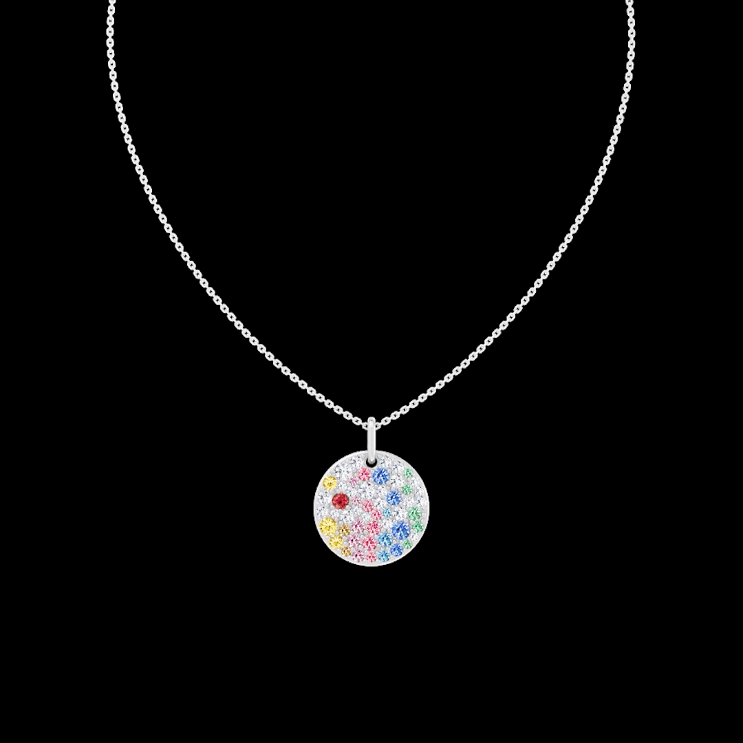 4.88 CTTW Round Lab Diamond Special Necklace Pendant