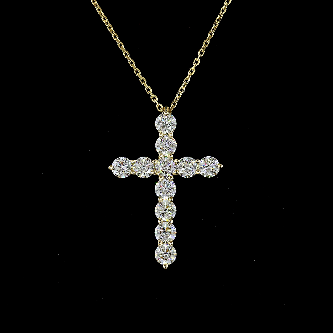 1.57 CTTW Round Lab Diamond Symbol Necklace Pendant