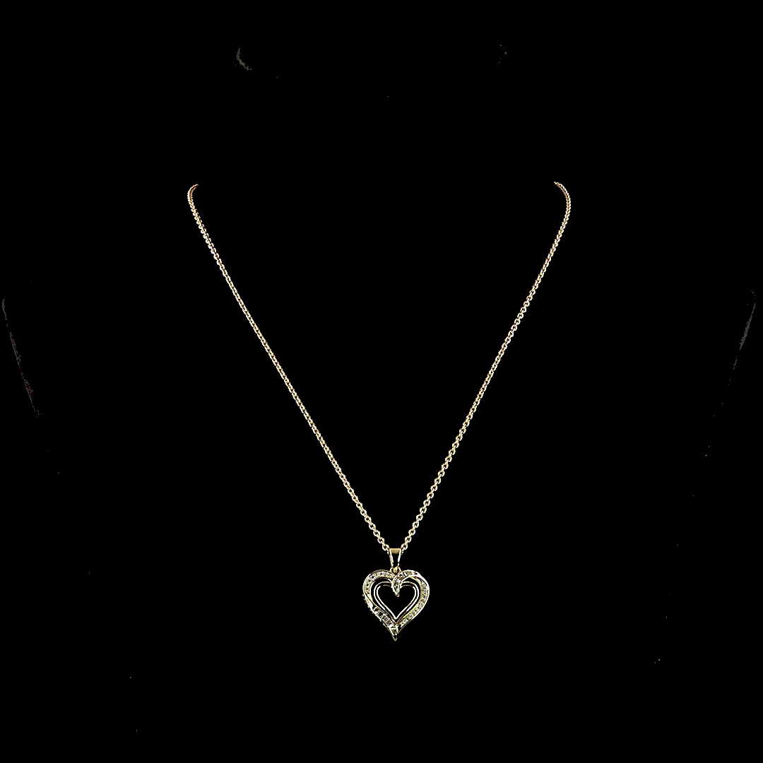 0.37 CTTW AB Lab Grown Diamond Special Necklace Pendant 18" (E Color and VS1 Clarity)