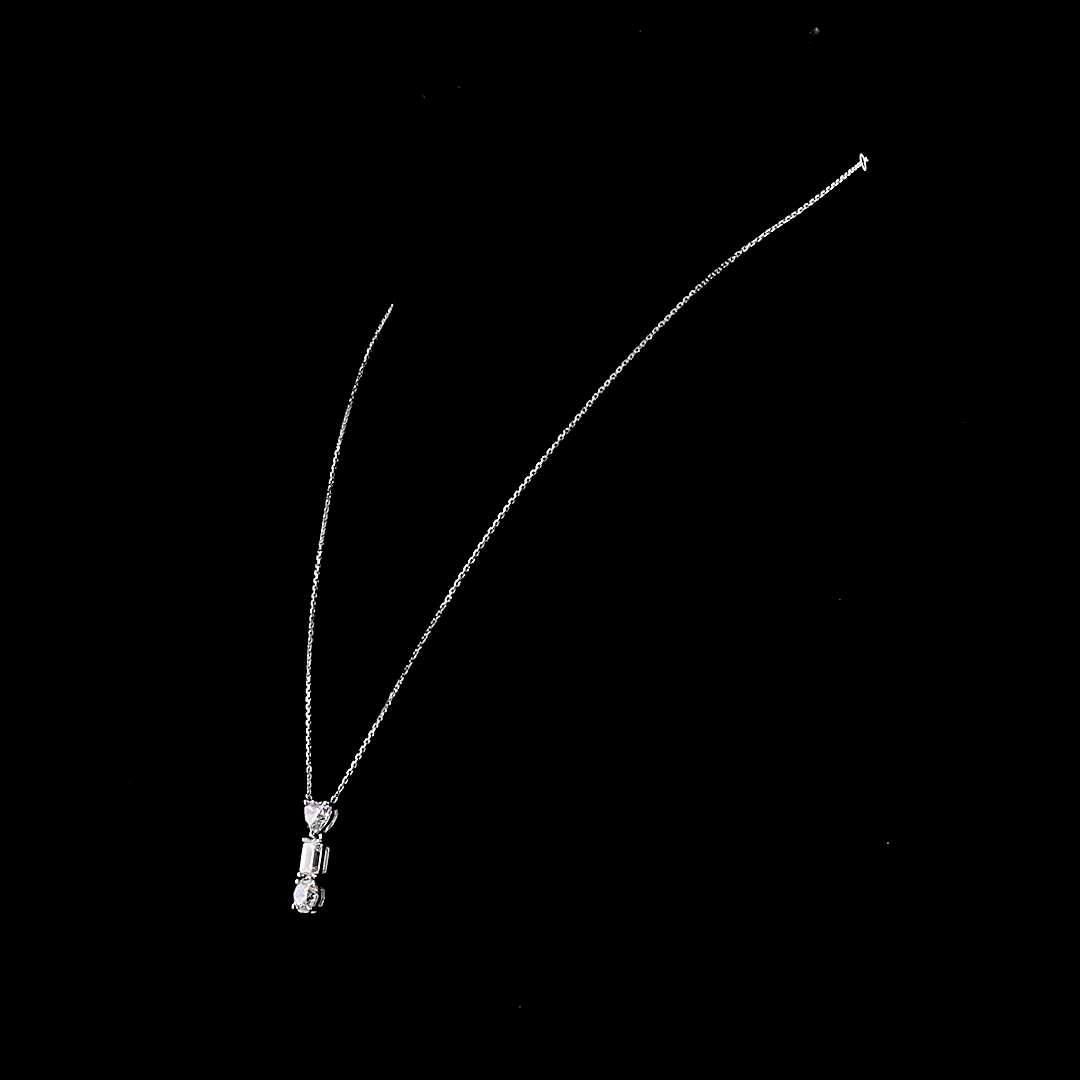 3.04 CTTW MIX Lab Grown Diamond Special Necklace Pendant (D Color and VVS2 Clarity)