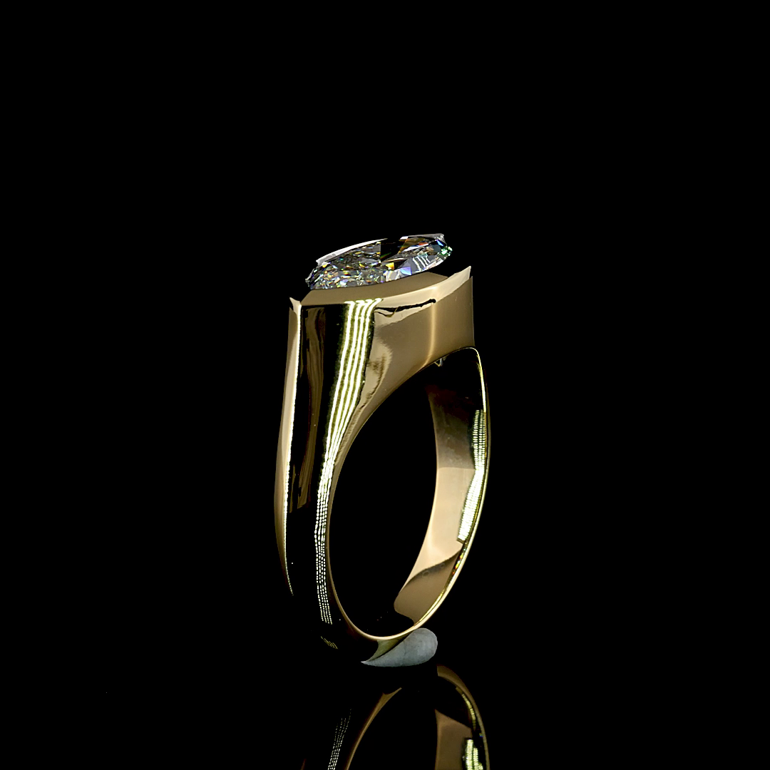 2.50 CT Marquise Lab Grown Diamond Solitaire Ring Sz. 6