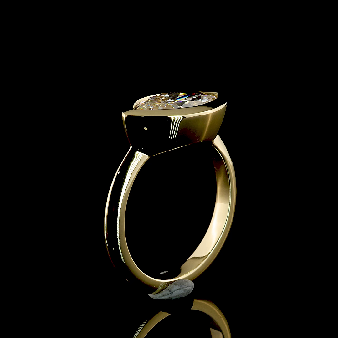 2.53 CT Marquise Lab Grown Diamond Solitaire Ring Sz. 6 (E Color and VVS2 Clarity)