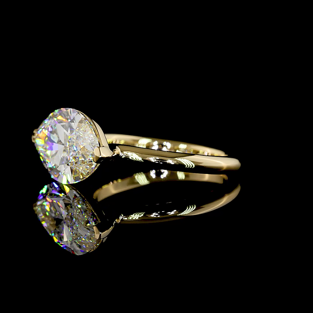 5.00 CT Marquise Lab Grown Diamond Solitaire Ring Sz. 6.5 (F Color and VVS2 Clarity)
