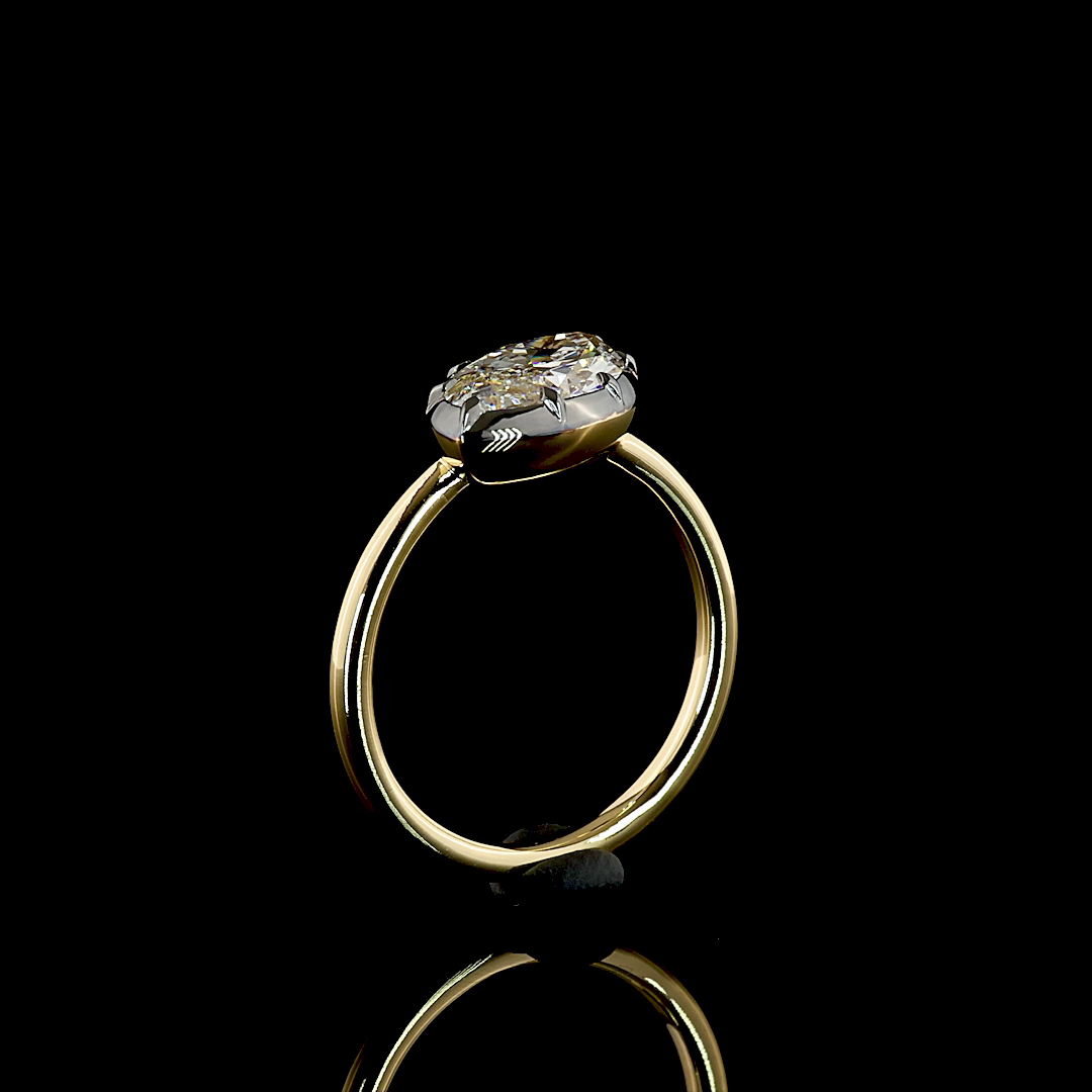 2.43 CT Marquise Lab Grown Diamond Solitaire Ring Sz. 6.5 (E Color and VS1 Clarity)
