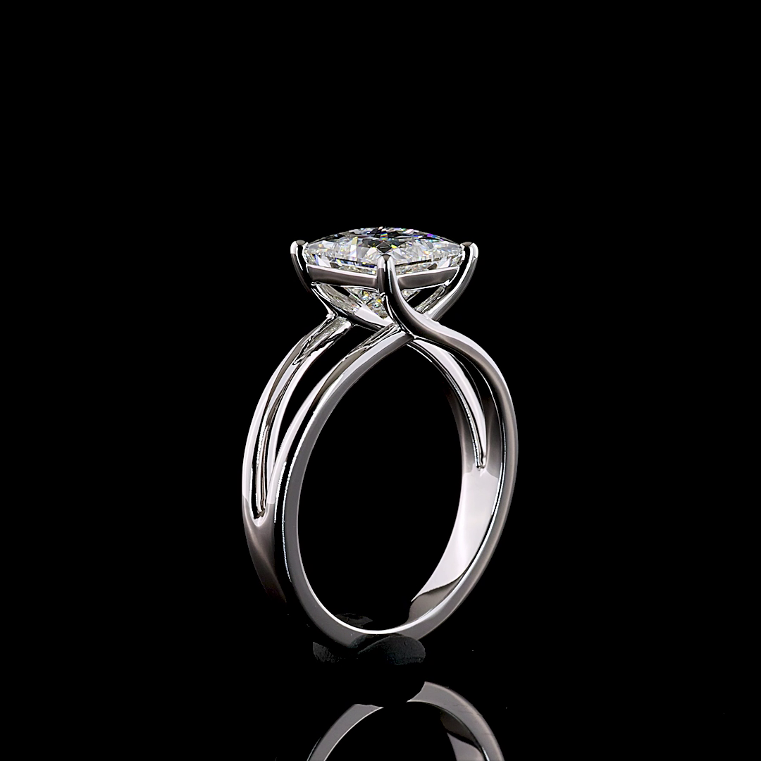 2.01 CT Princess Lab Grown Diamond Solitaire Ring Sz. 6 (F Color and VS1 Clarity)