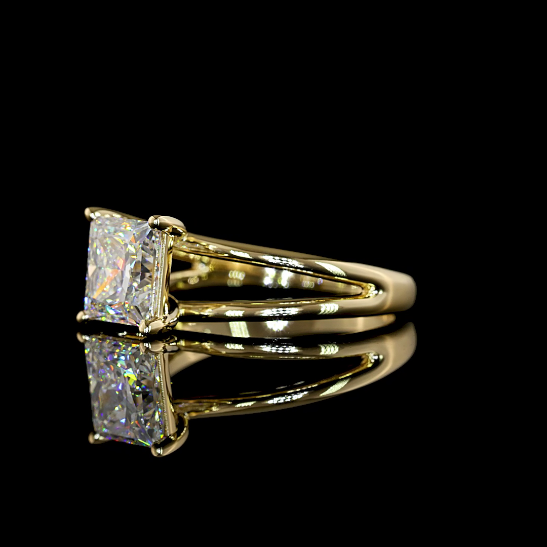 2.30 CT Princess Lab Grown Diamond Solitaire Ring Sz. 7 (F Color and VVS2 Clarity)