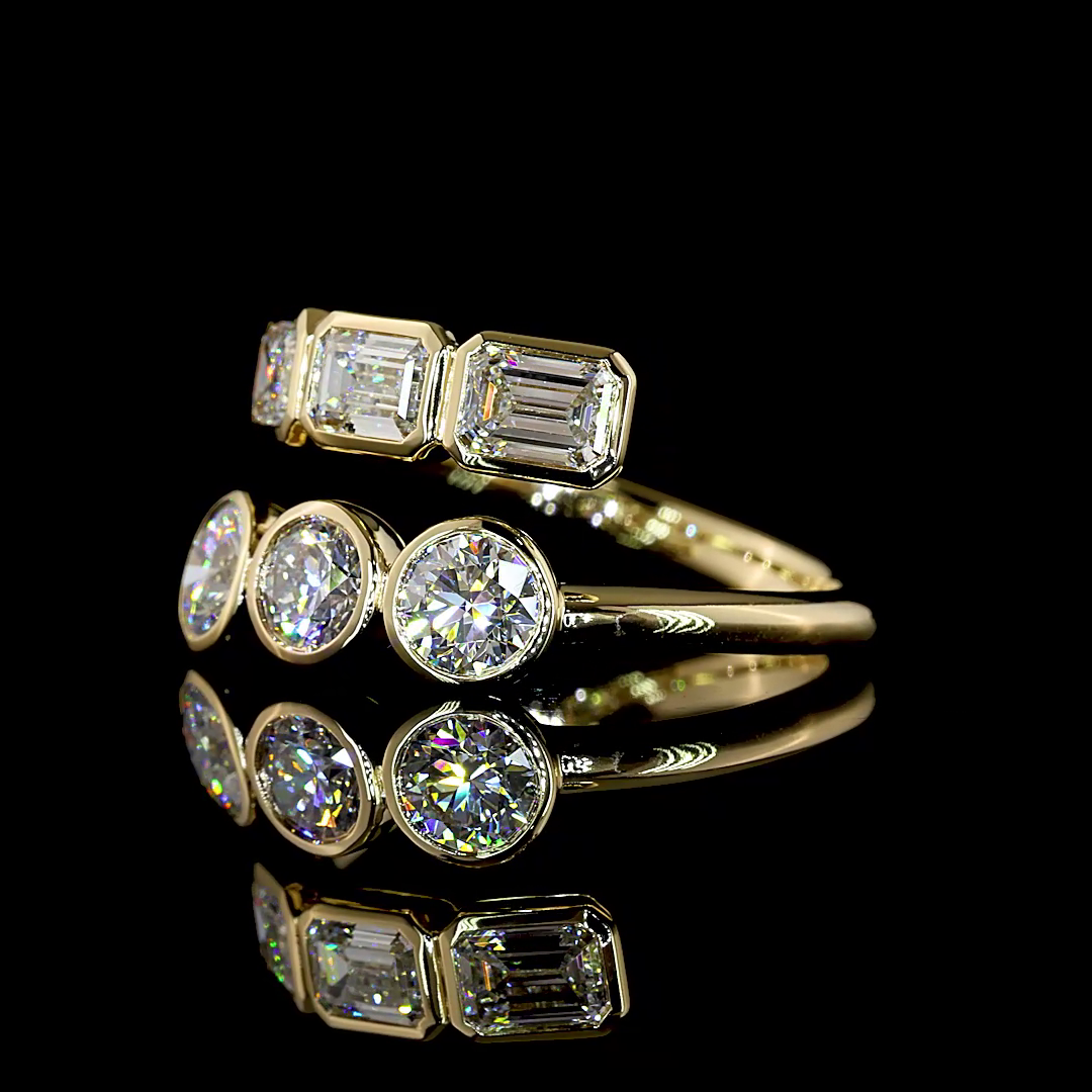 1.75 CTTW Emerald Lab Diamond Special Ring (E Color and VS1 Clarity)