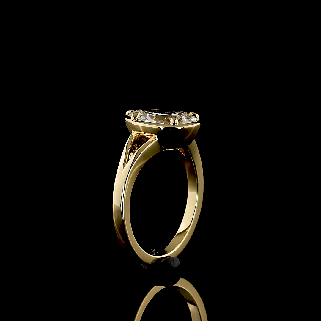 2.50 CT Pear Lab Grown Diamond Solitaire Ring Sz. 6.5 (E Color and VS1 Clarity)