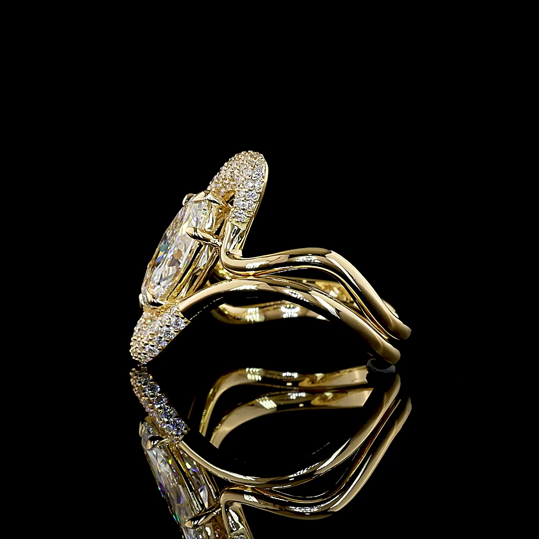 0.21 CTTW Round Lab Grown Diamond Special Ring Sz. 6.5 (E Color and VS1 Clarity)