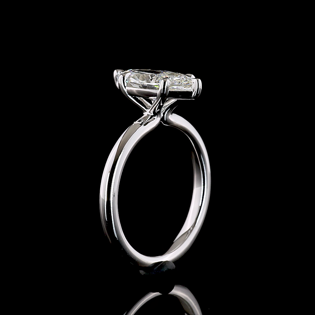 2.07 CT Marquise Lab Grown Diamond Solitaire Ring Sz. 6.5 (E Color and VVS2 Clarity)