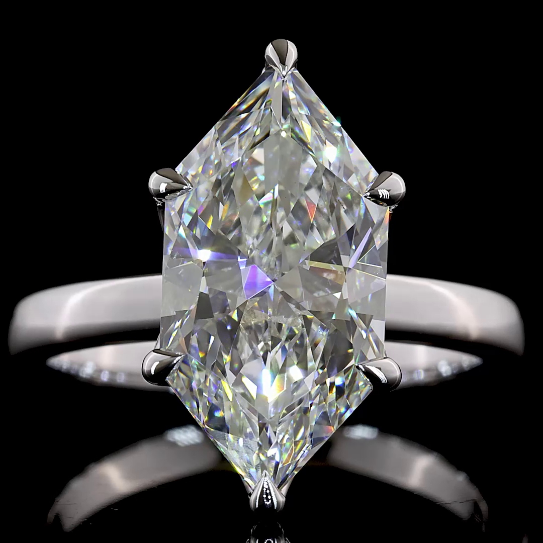 4.32 CT Antique Marquise Lab Grown Diamond Solitaire Ring Sz. 6.5 (F Color and VVS2 Clarity)