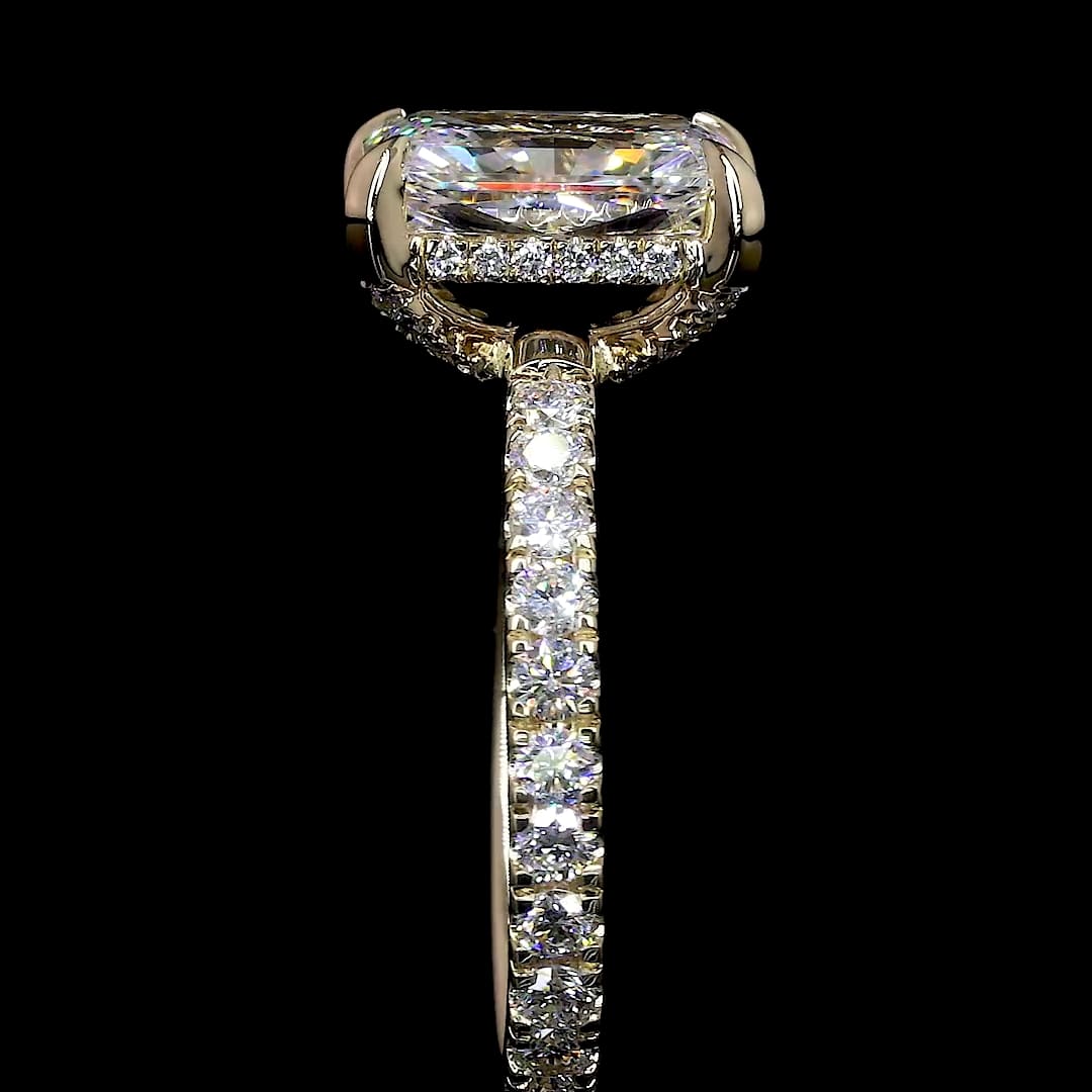 1.43 CTTW Radiant Lab Diamond Hidden Halo RGYHHRAD100 (D Color and VVS2 Clarity)