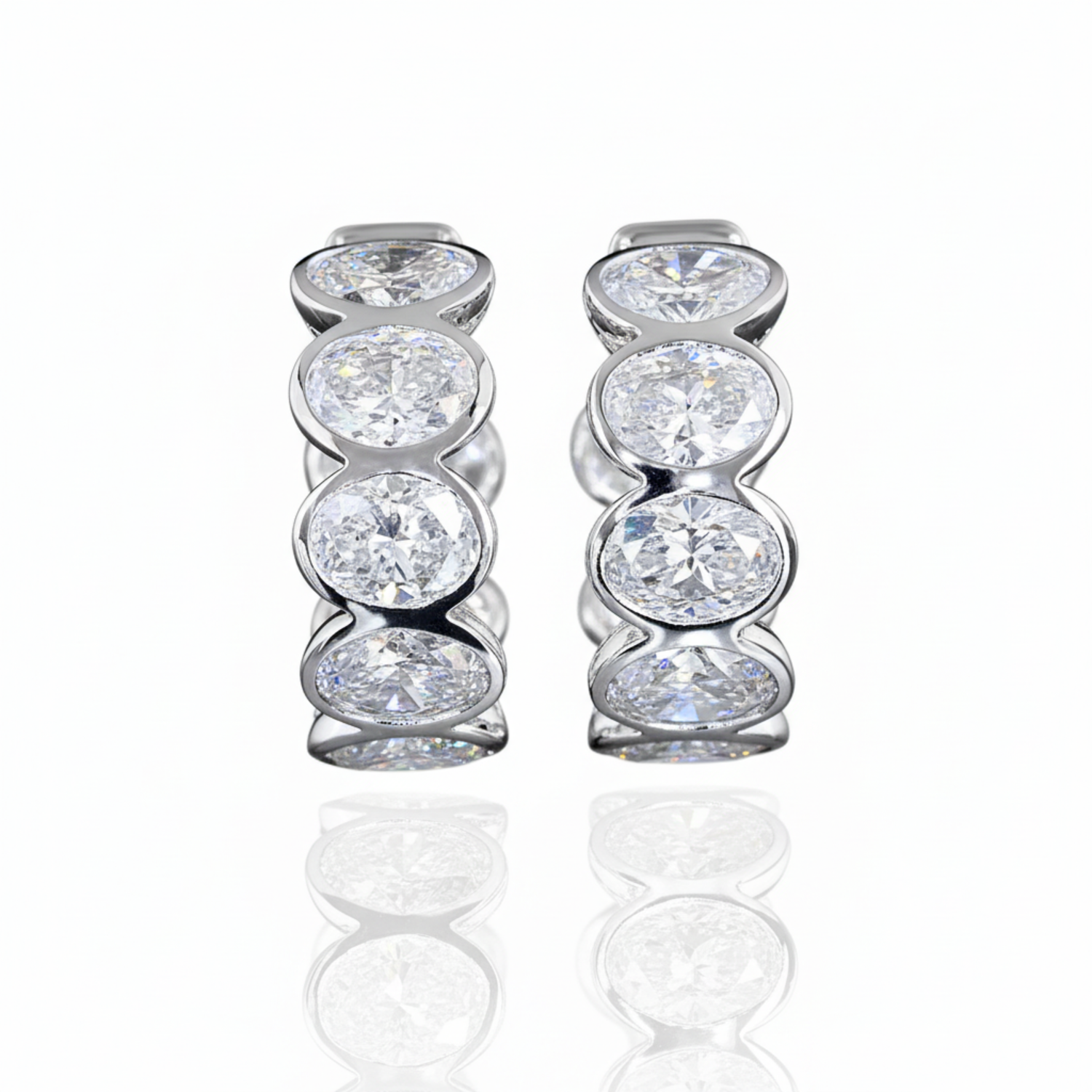 Black Friday Sale 2025: Lab Diamond Huggie Gold Earrings