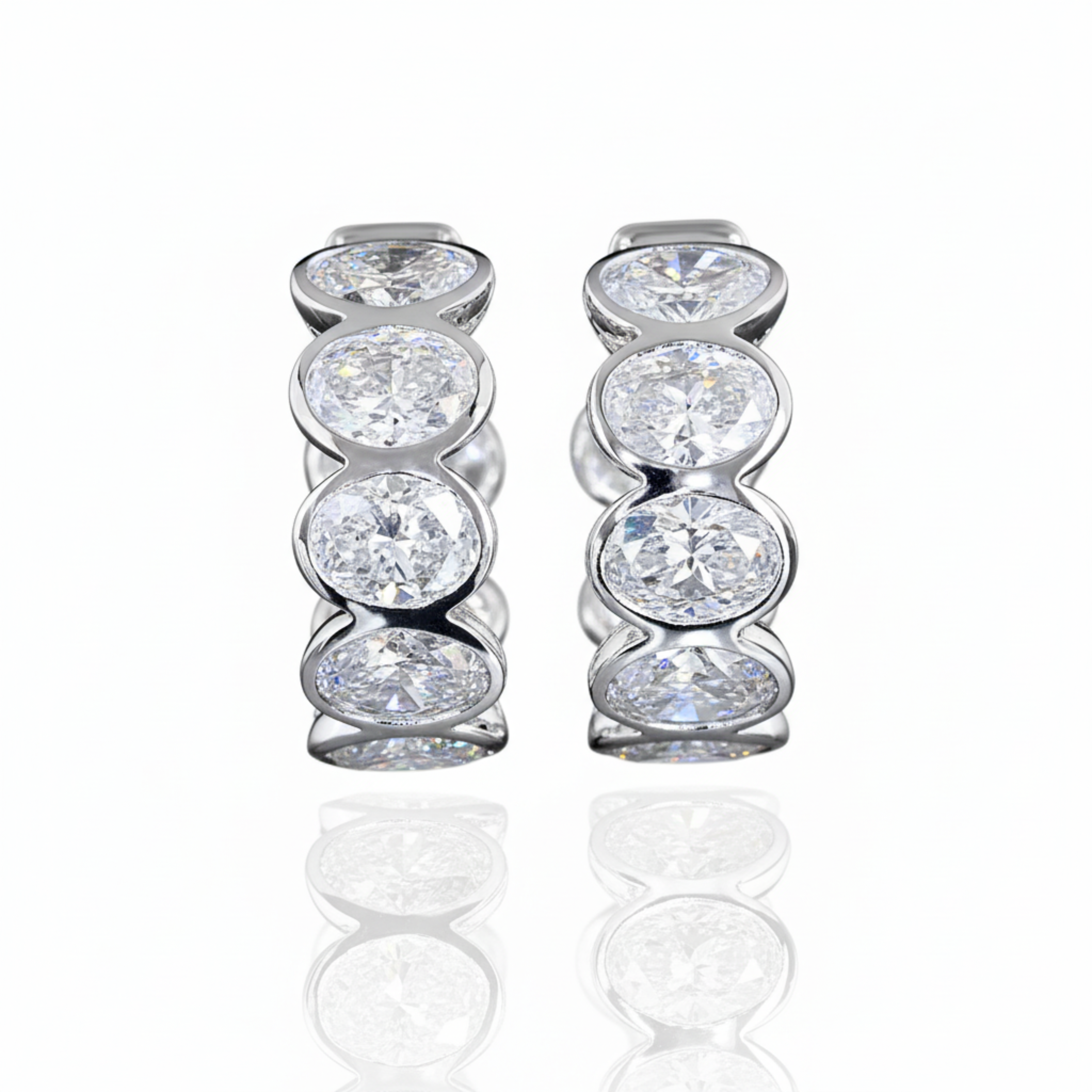 Black Friday Sale 2025: Lab Diamond Huggie Gold Earrings