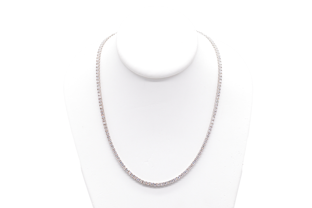 Natural & Lab Grown Diamond Tennis Chain Necklace Jewelry Spot USA Boston MA