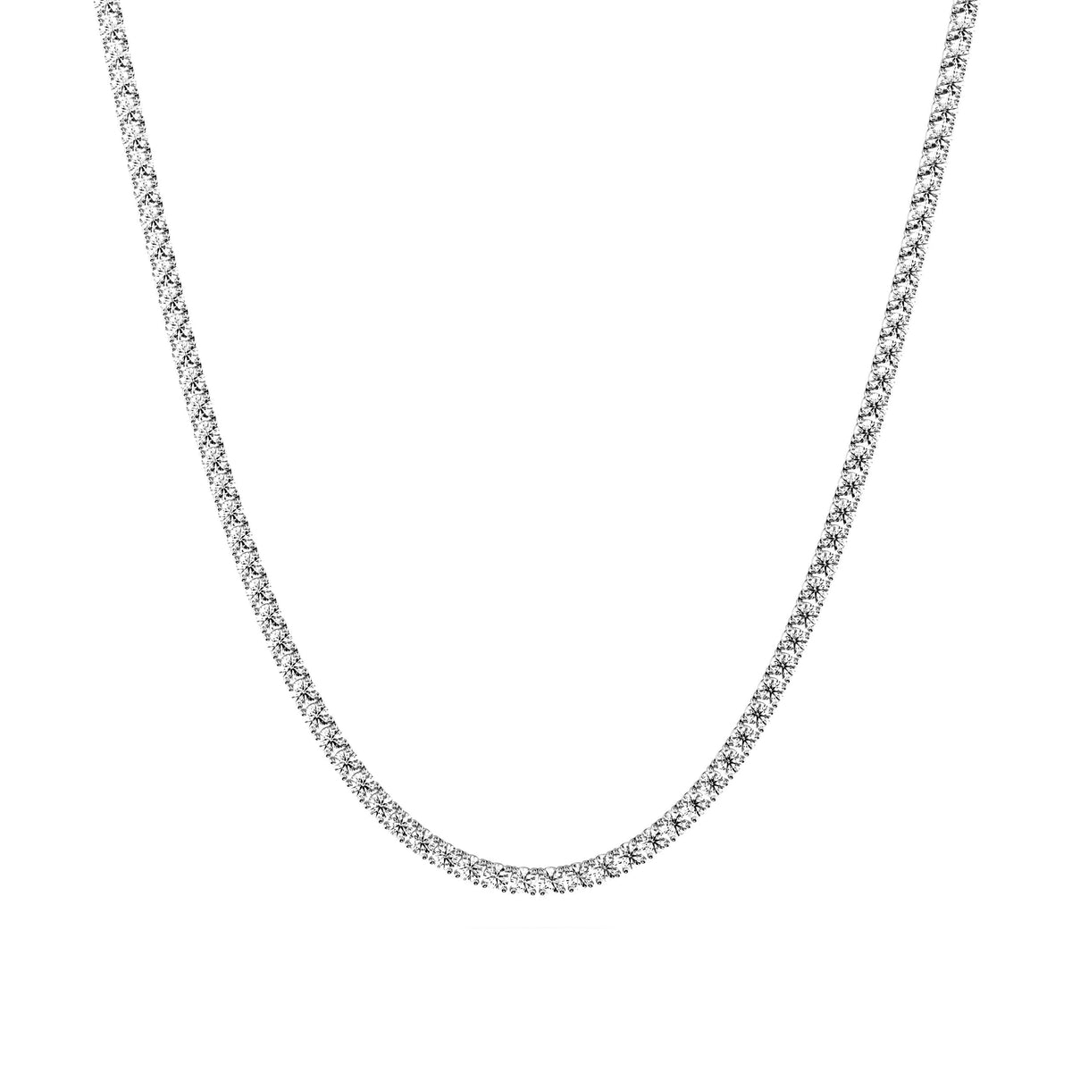 Made to Order Natural Diamond Tennis Necklaces
