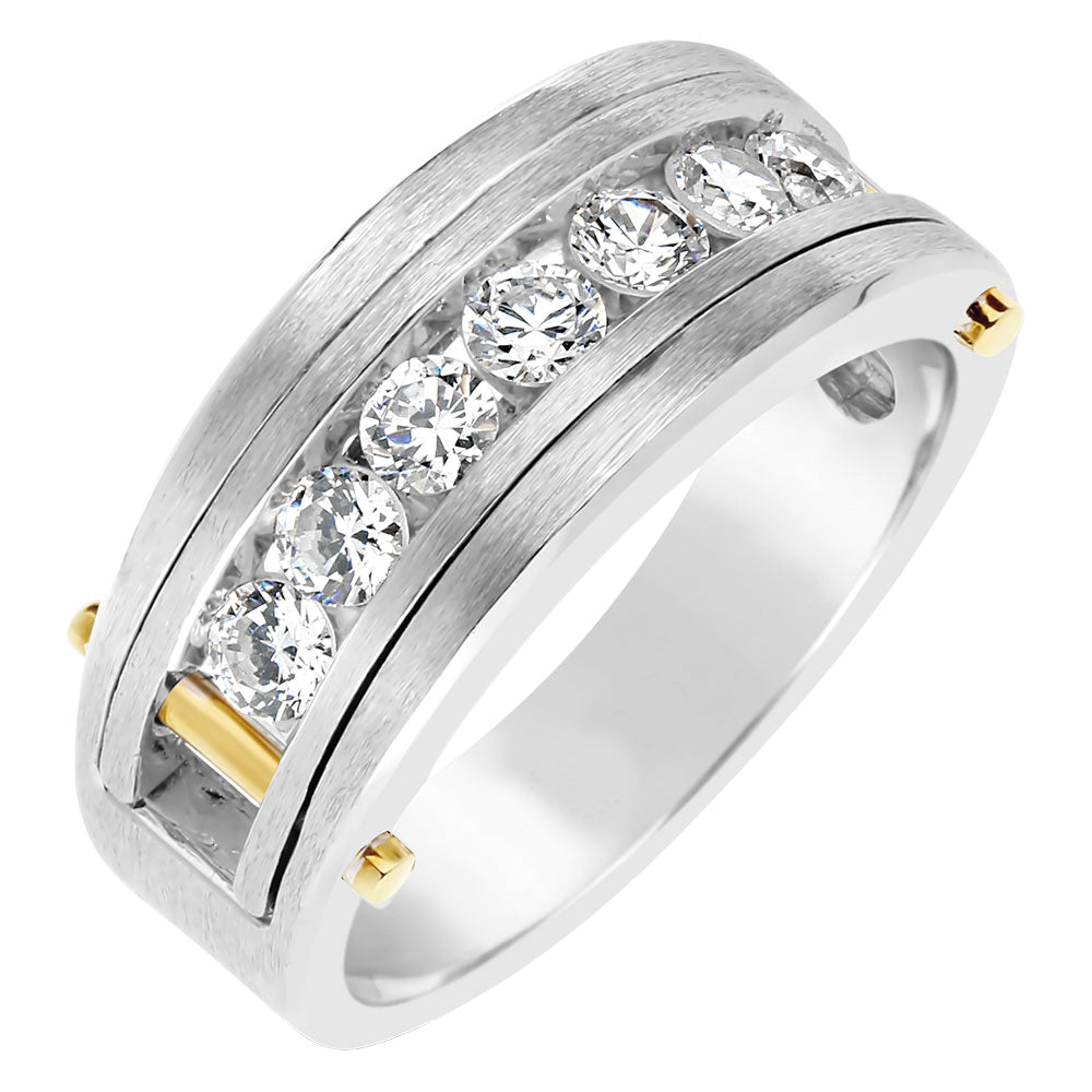 Multi-Diamond Channel Band Ring